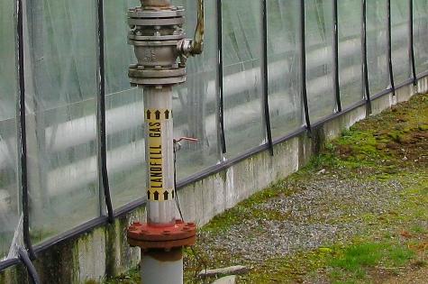 image of landfill gas pipe
